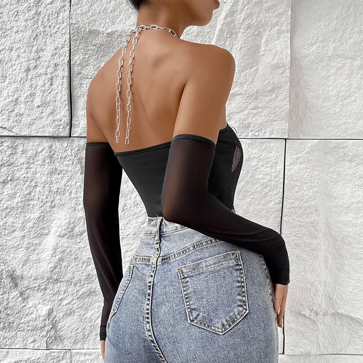 Lila Zen Sexy Women's Suspender Hollow-Out Bodysuit Lingerie Game Costume