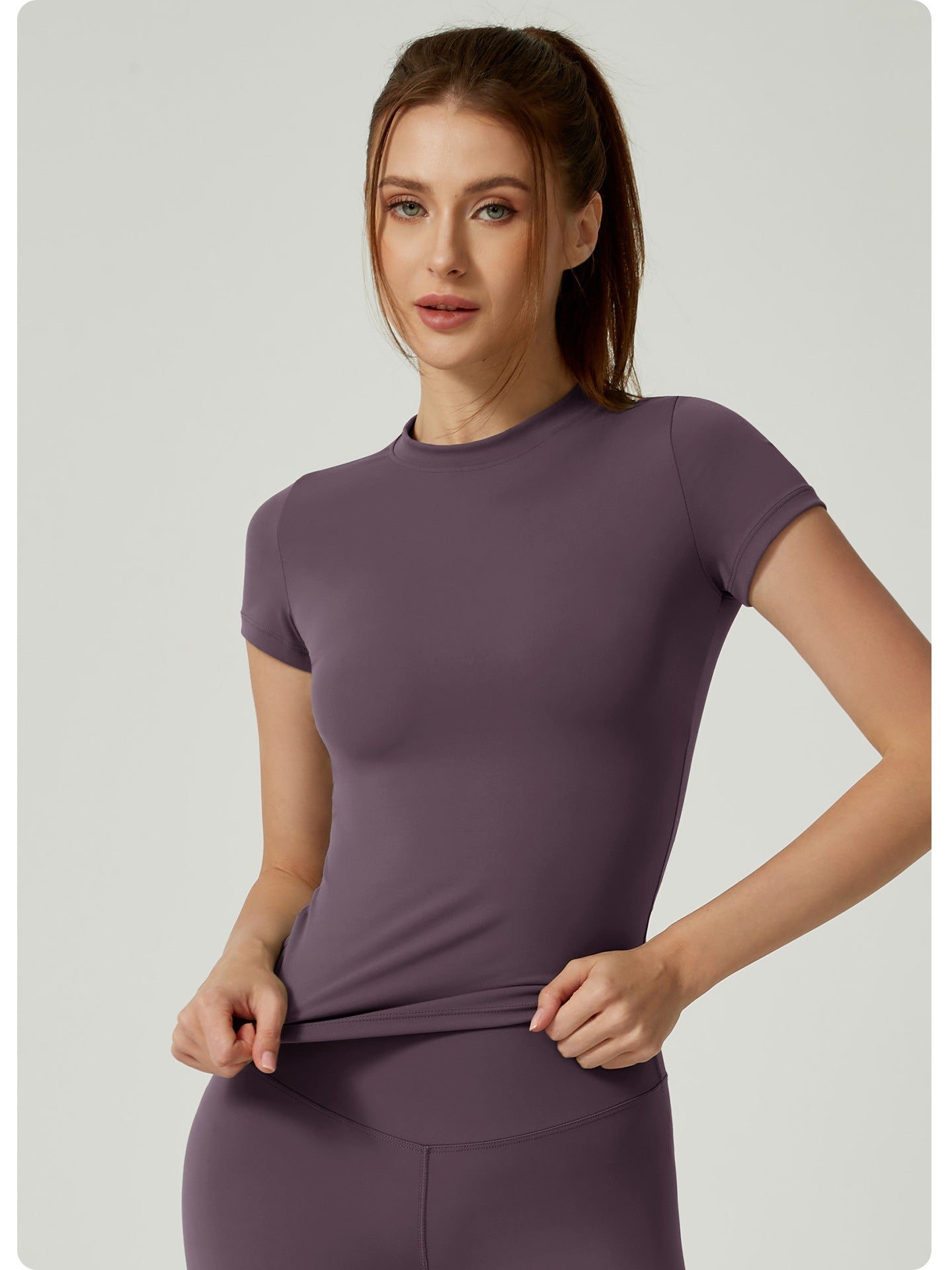 Lila Zen T Lila Zen Women's High-Performance Quick-Drying Yoga T-Shirt