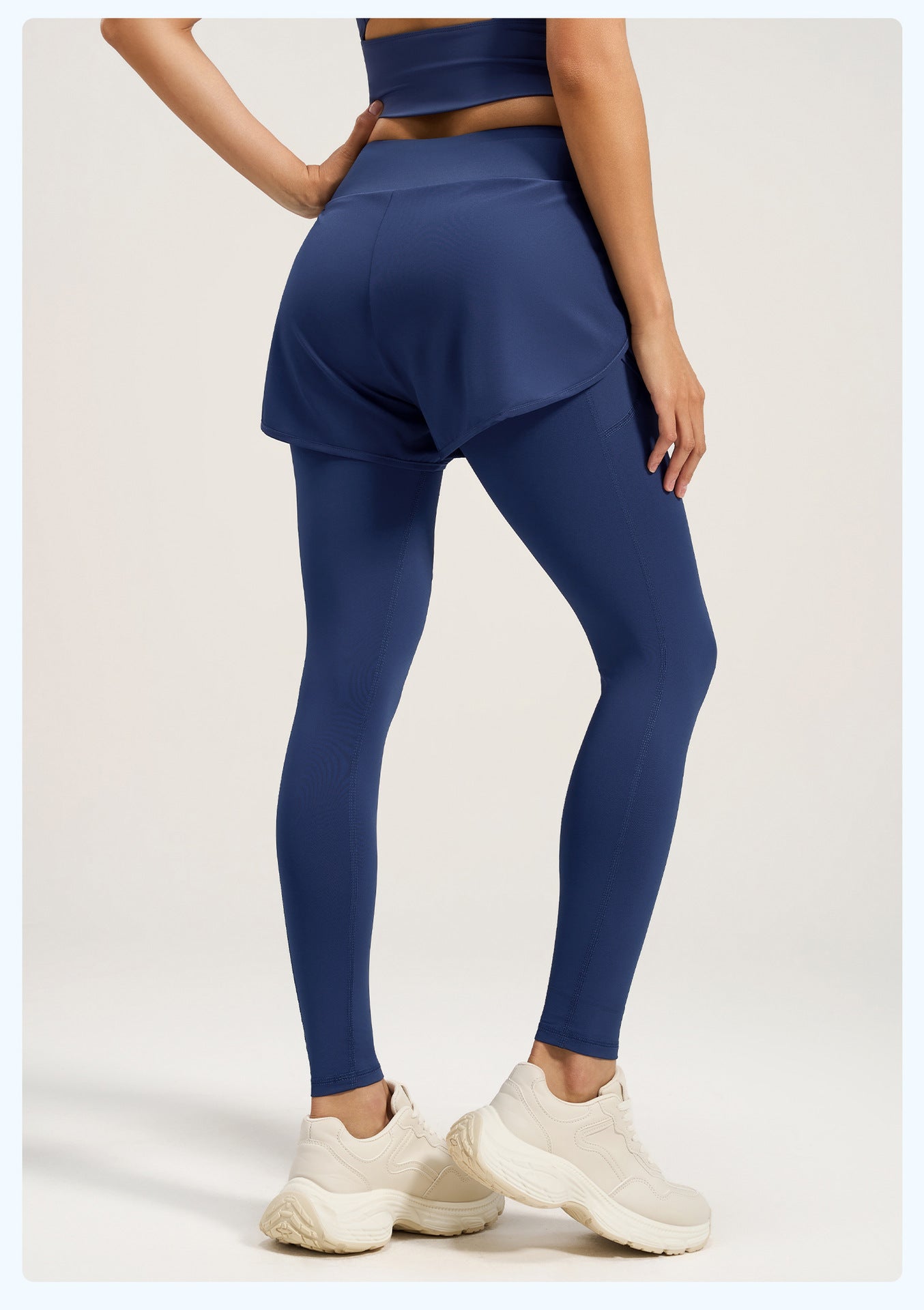 Lila Zen Women's Chic Two-Piece Yoga Pants with Hidden Pockets