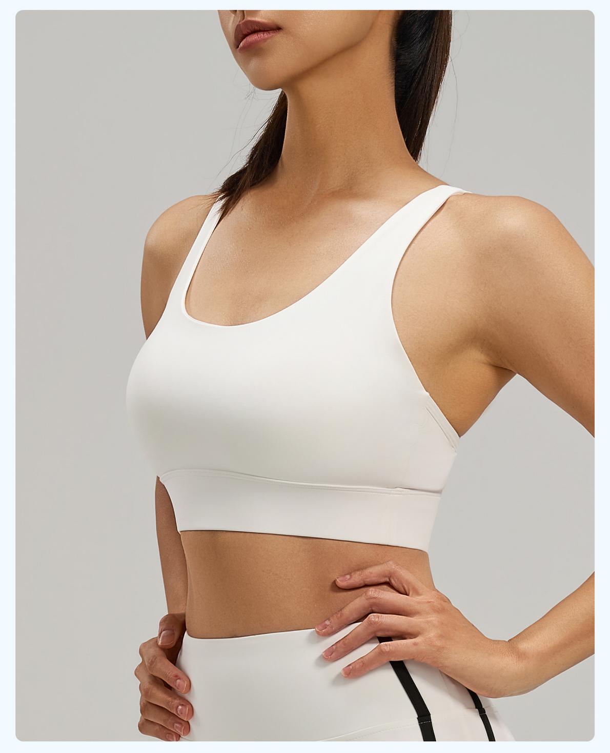 Lila Zen High-Strength Shock-Absorbing Cross-Back Sports Yoga Fitness Bra
