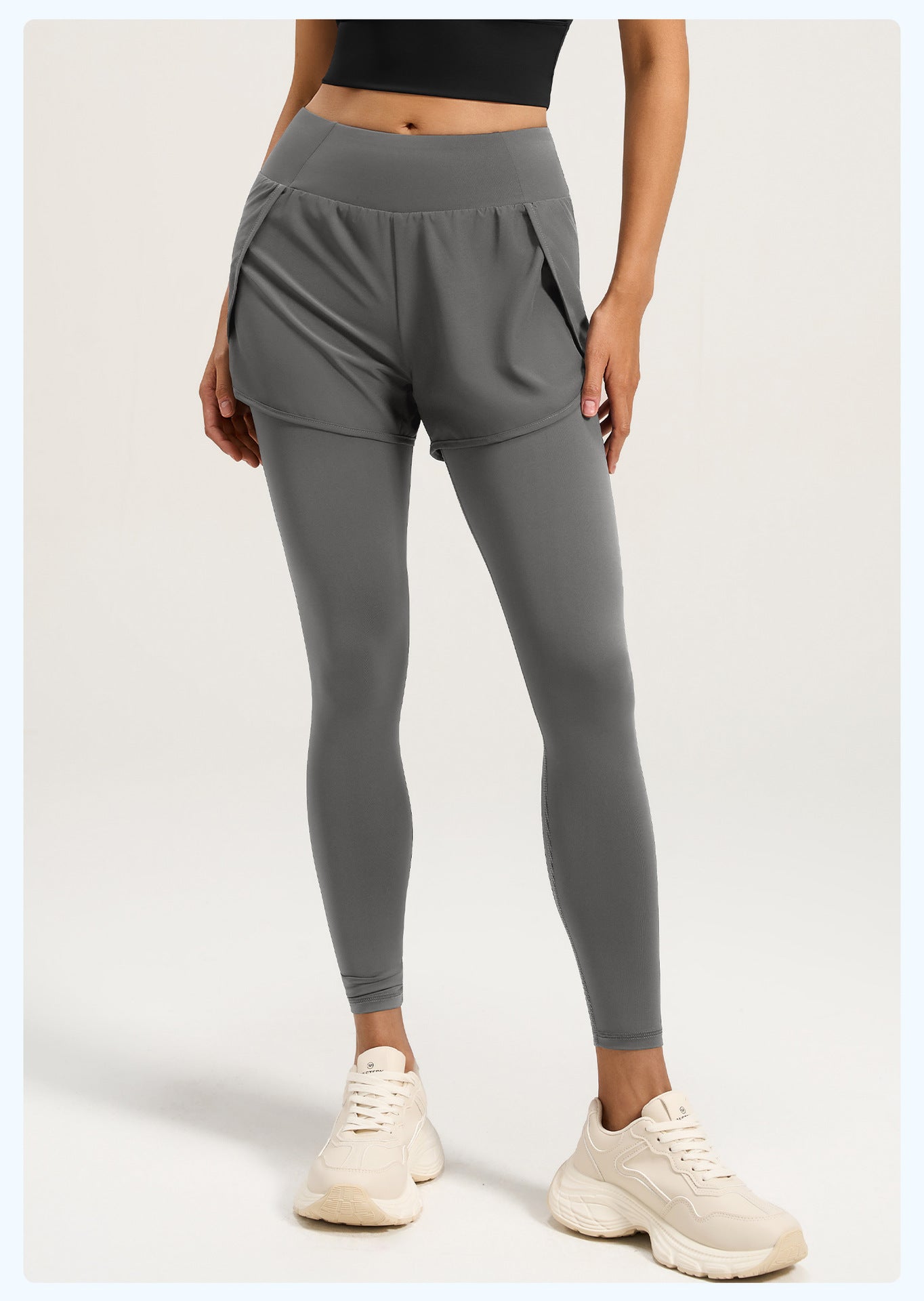 Lila Zen Women's Chic Two-Piece Yoga Pants with Hidden Pockets
