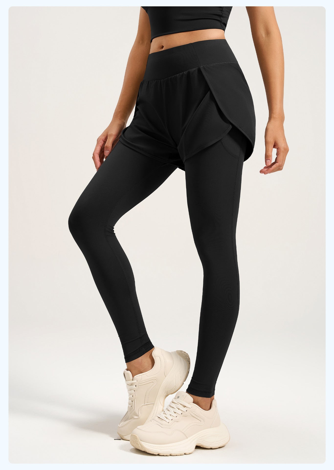 Lila Zen Women's Chic Two-Piece Yoga Pants with Hidden Pockets