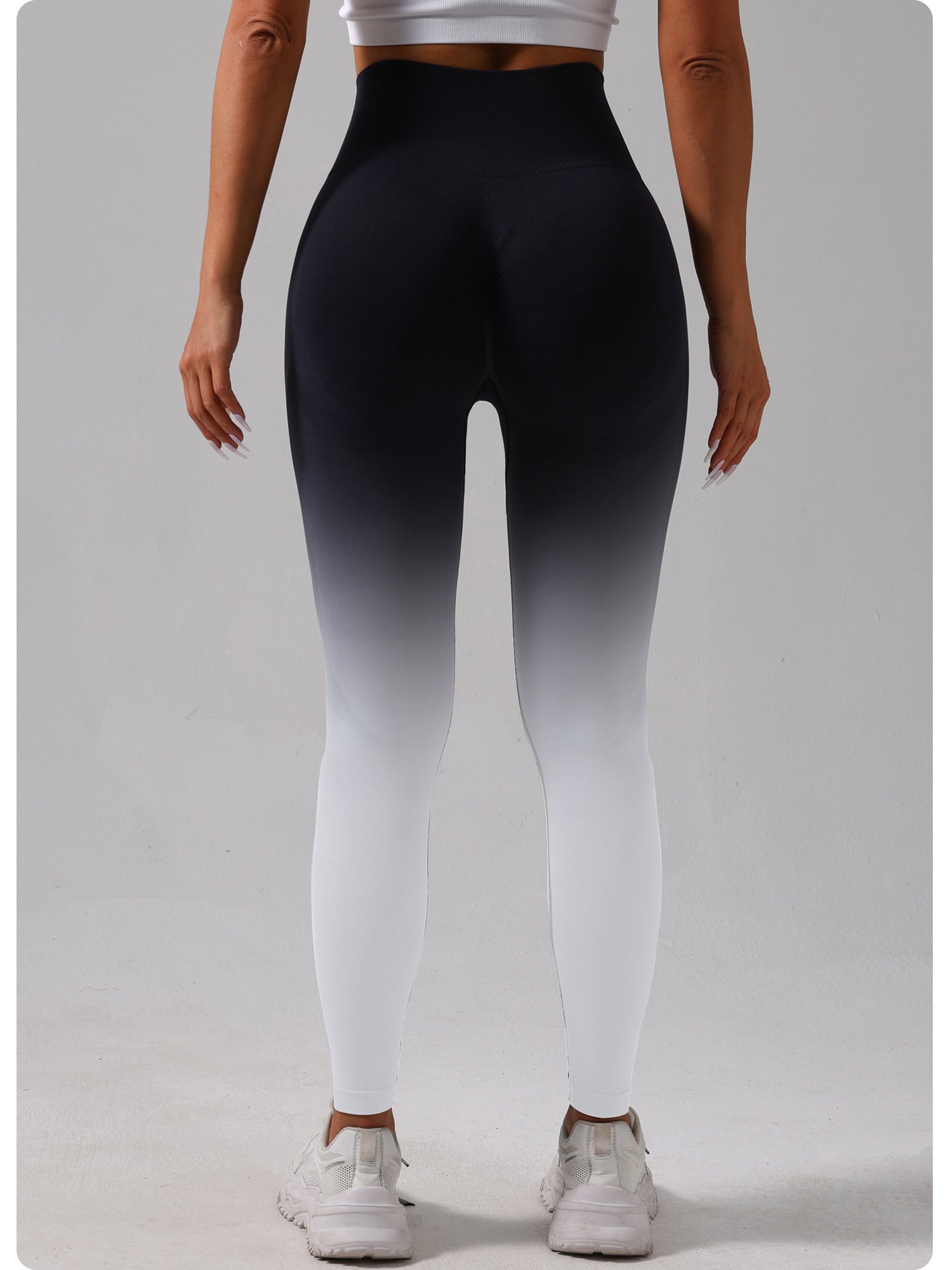 Lila Zen High-Waisted Gradient Tie-Dye Hip-Lifting Yoga Pants & Leggings