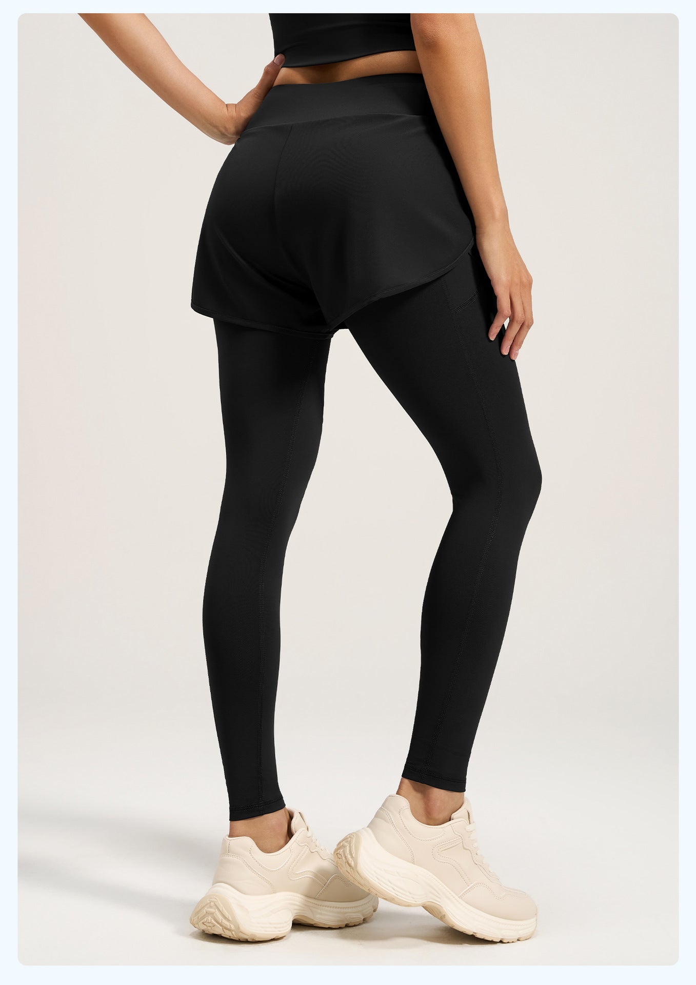 Lila Zen Women's Chic Two-Piece Yoga Pants with Hidden Pockets