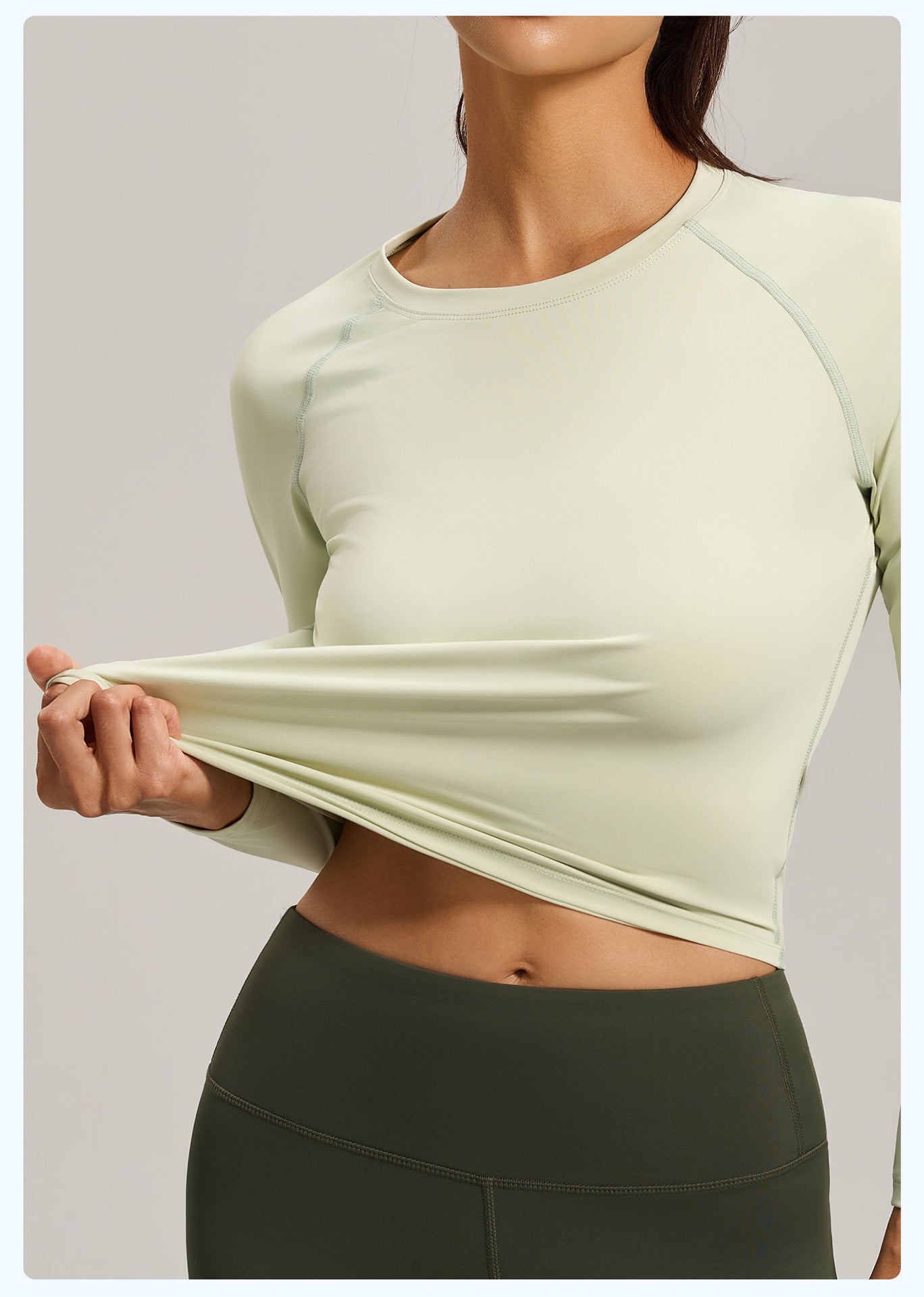 Lila Zen Women's Loose-fitting Mesh Back Long-sleeved Sports T-shirt