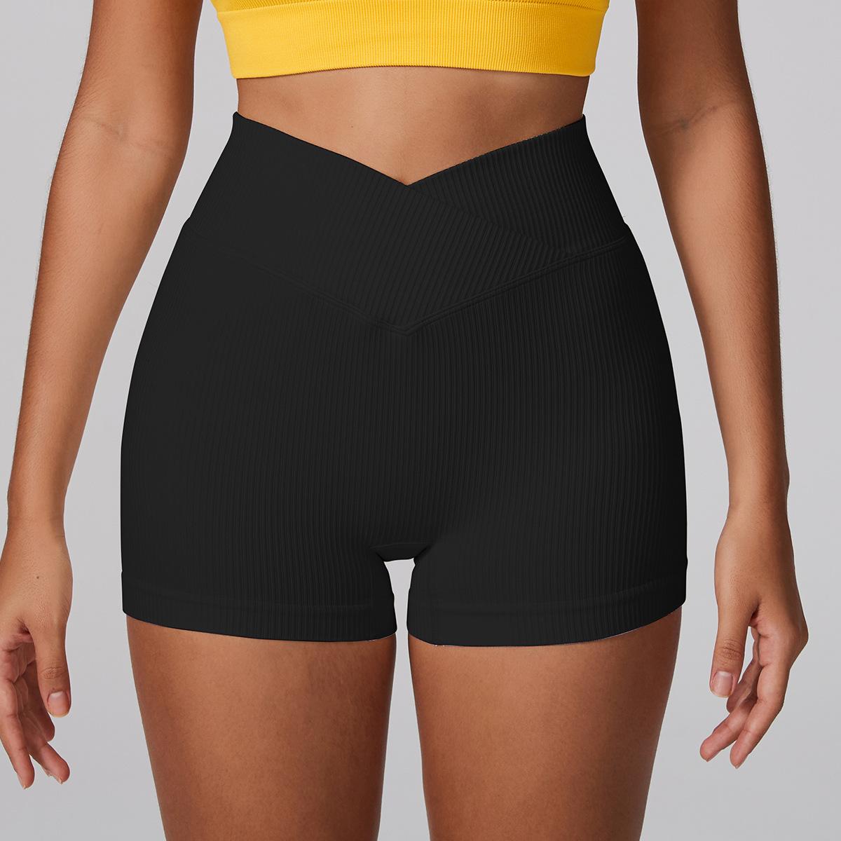 Lila Zen V Lila Zen Seamless V-Waist Slimming and Butt-Lifting Exercise Yoga Shorts