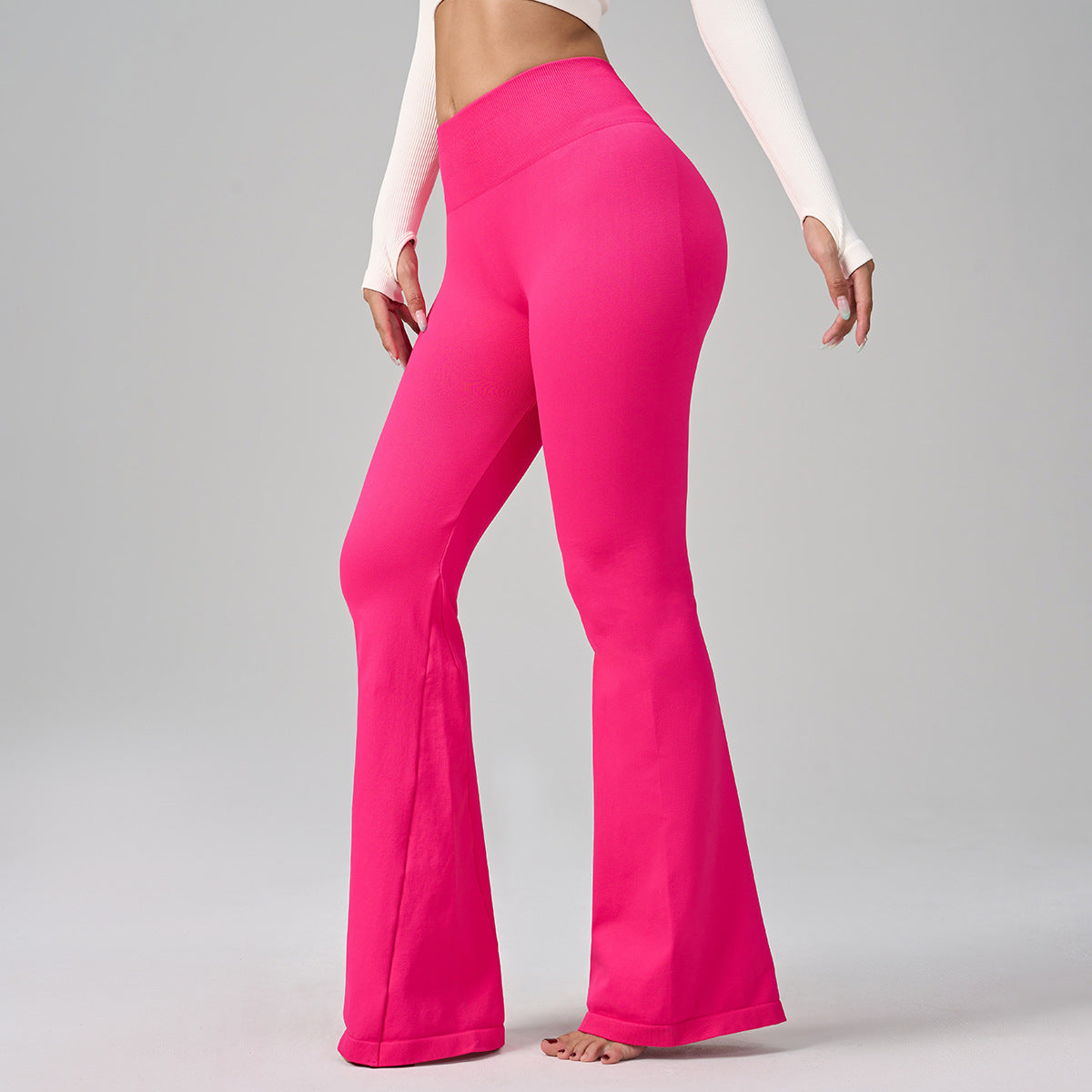 Lila Zen Seamless High-Waisted Yoga Fitness Flare Pants