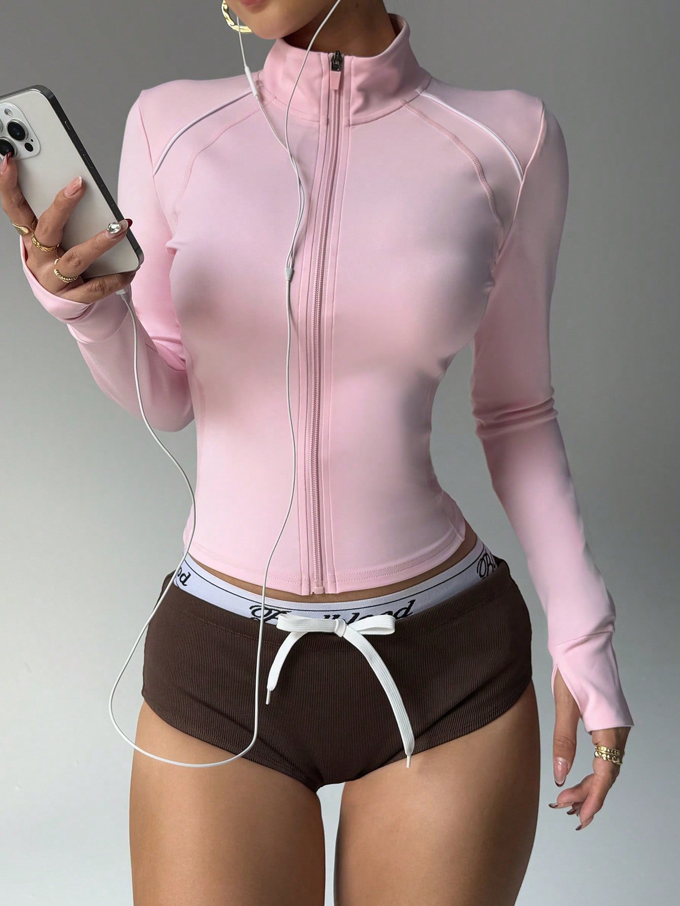 Lila Zen Full Zip Slim Fit Workout Jacket