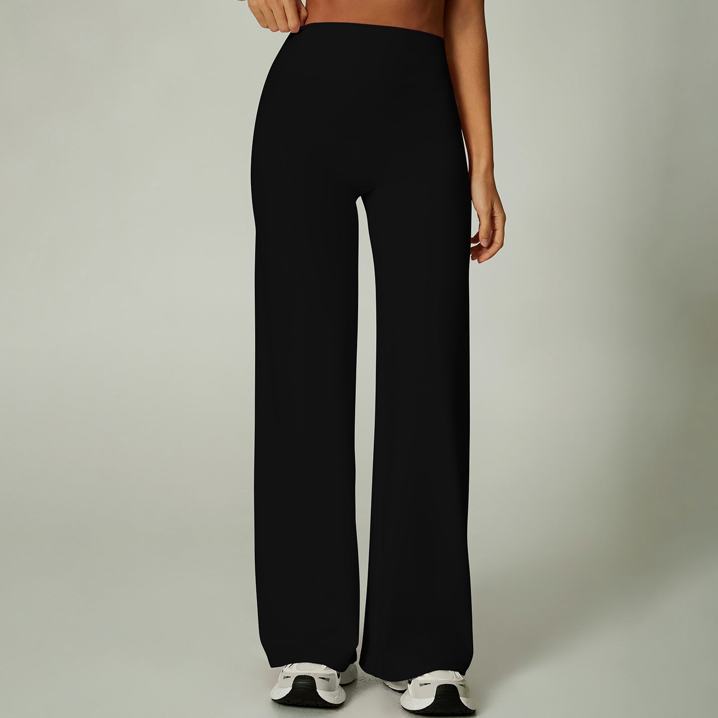Lila Zen Casual Straight-Leg Wide-Leg Sports Yoga Pants