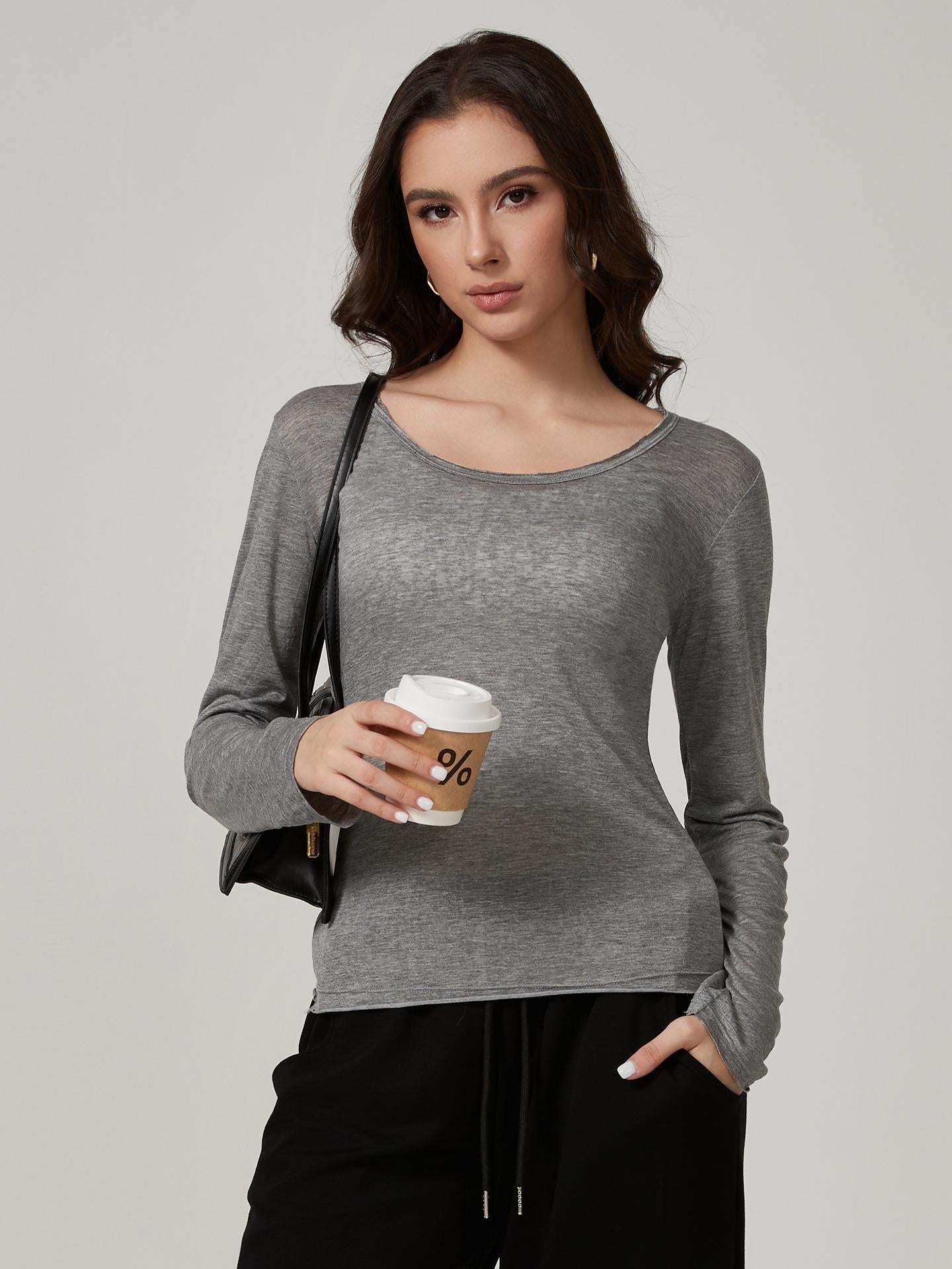 Lila Zen Sexy See-Through Quick-Drying Sports Long-Sleeve Yoga Cover-Up