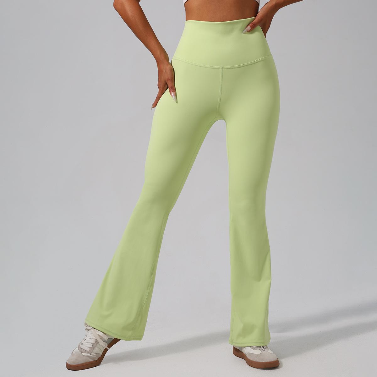 Lila Zen Nude-feel Cross-back Waist Lifting Casual Yoga Flare Pants