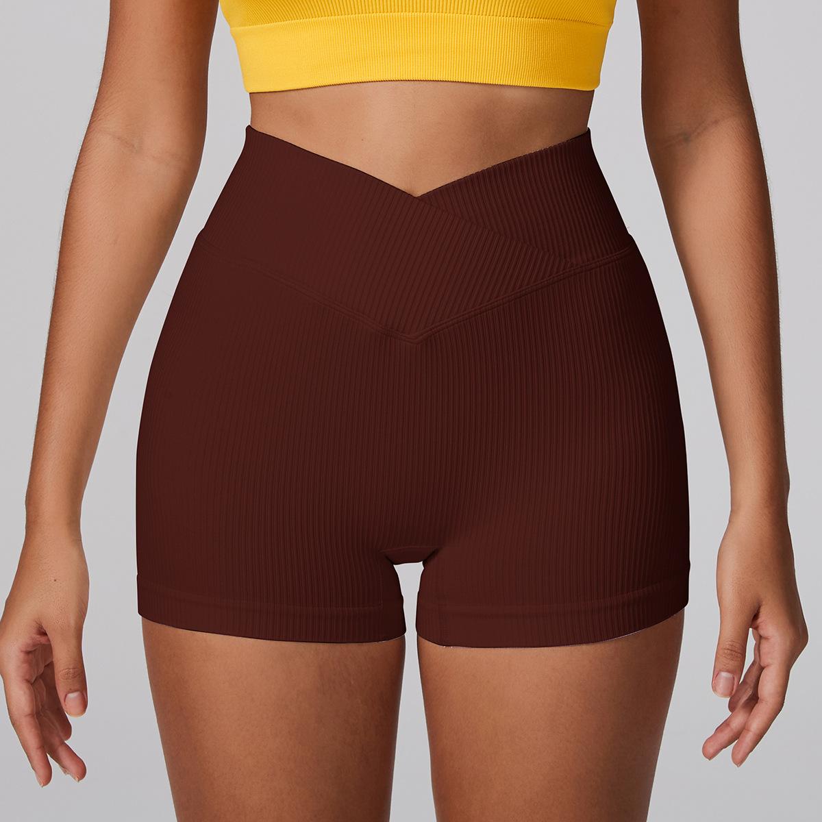 Lila Zen V Lila Zen Seamless V-Waist Slimming and Butt-Lifting Exercise Yoga Shorts