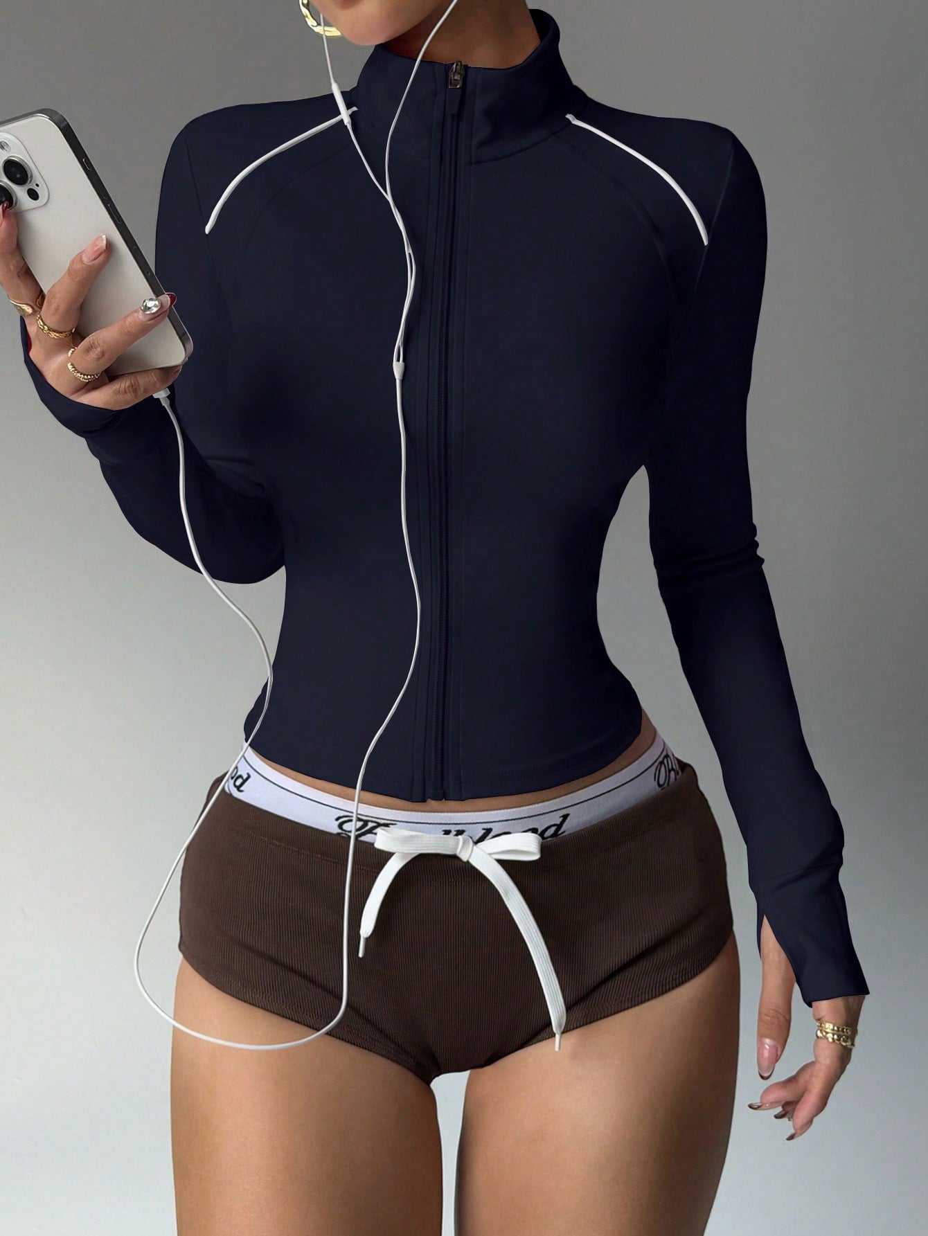 Lila Zen Full Zip Slim Fit Workout Jacket