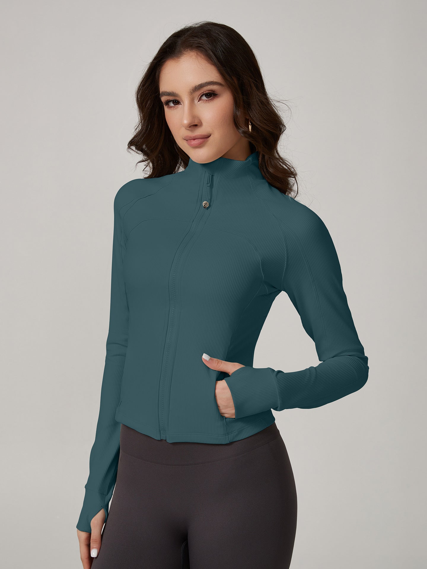 Lila Zen Slimming Fitness Long-Sleeved Yoga Top Cardigan Jacket