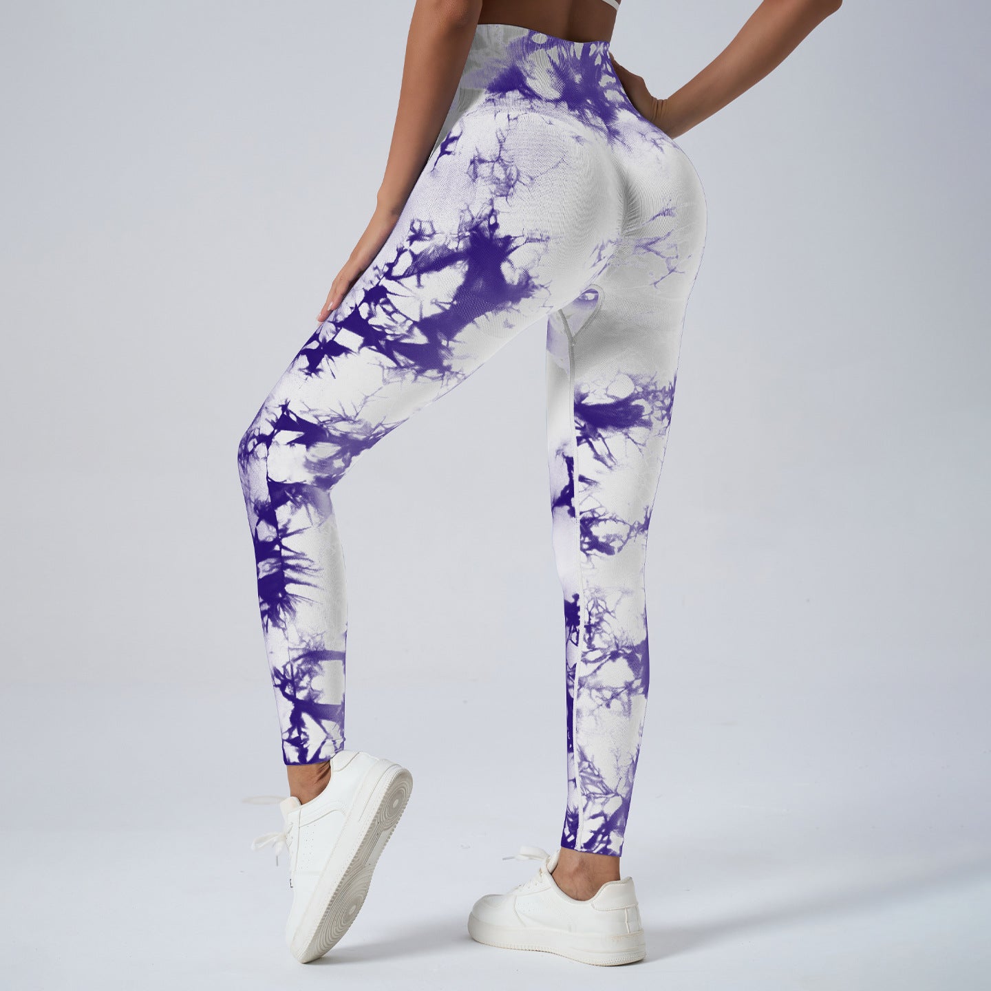 Lila Zen High-Waisted Gradient Tie-Dye Hip-Lifting Yoga Pants & Leggings