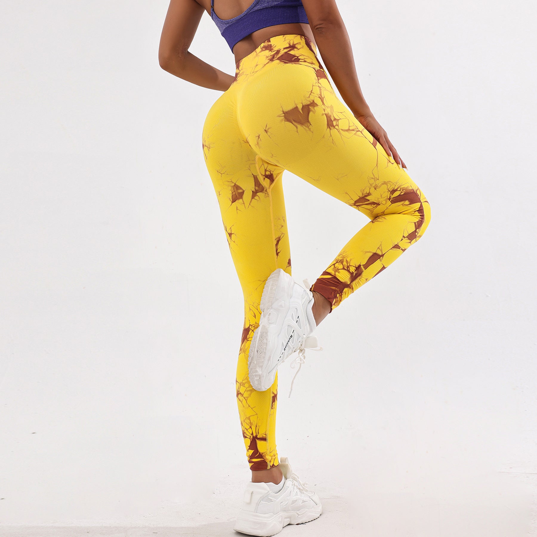 Lila Zen 3D Printed High-Waisted Slimming and Butt-Lifting Yoga Pants