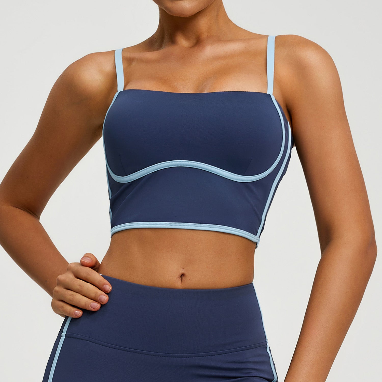 Lila Zen Women's Streamlined Removable Pad Yoga Sports Bra