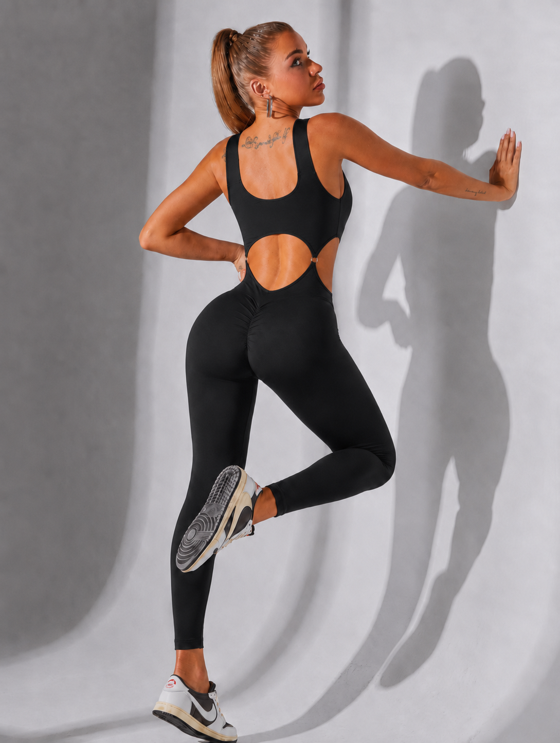 Lila Zen Cutout Sculpt Jumpsuit