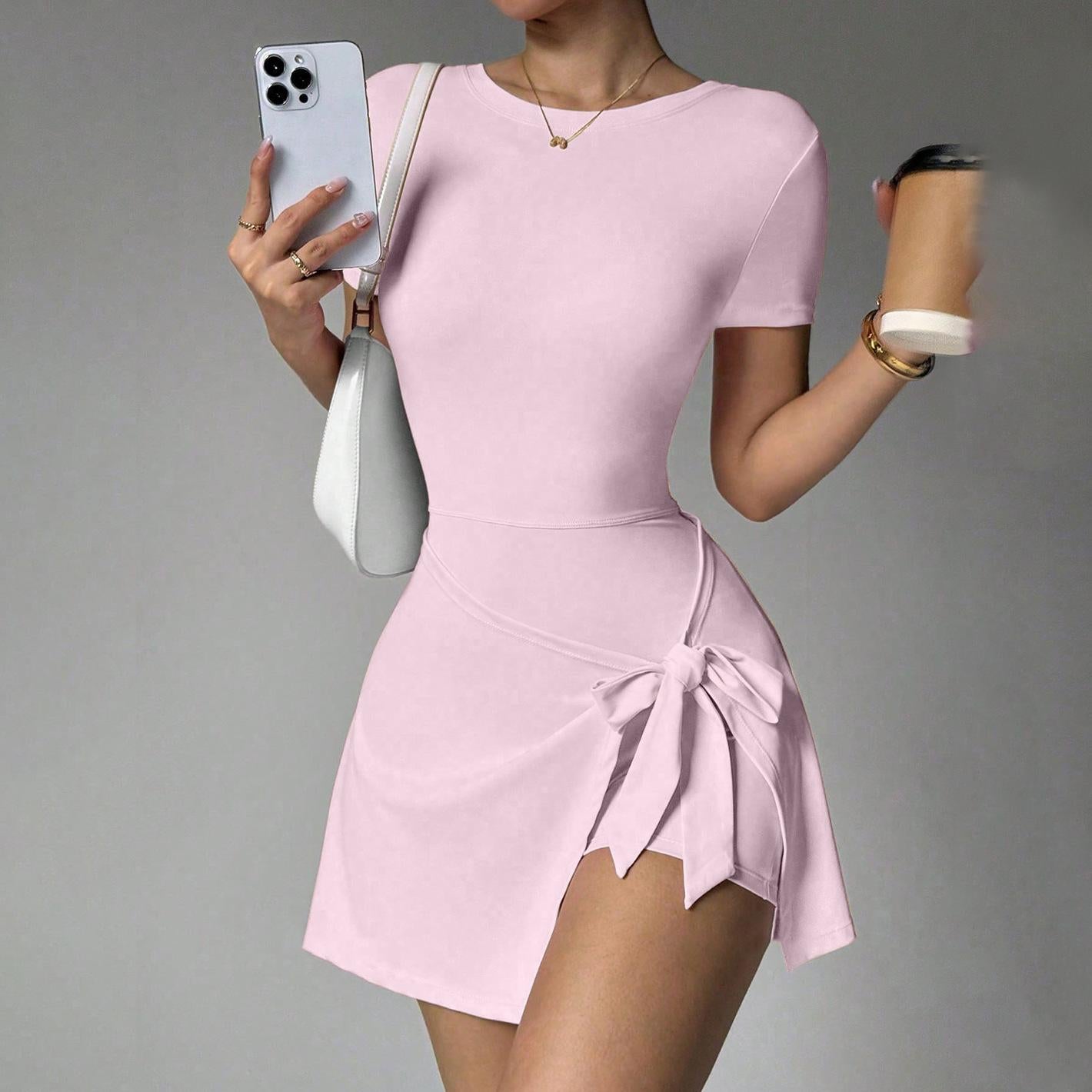 Lila Zen Faux two-piece tennis skirt