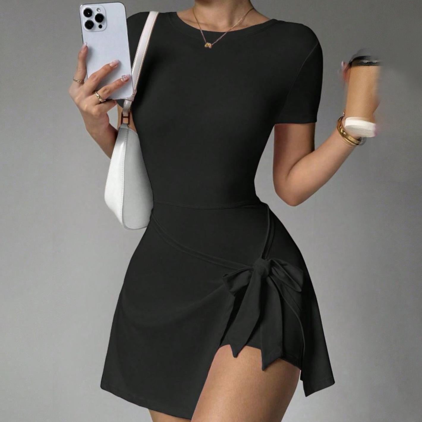 Lila Zen Faux two-piece tennis skirt