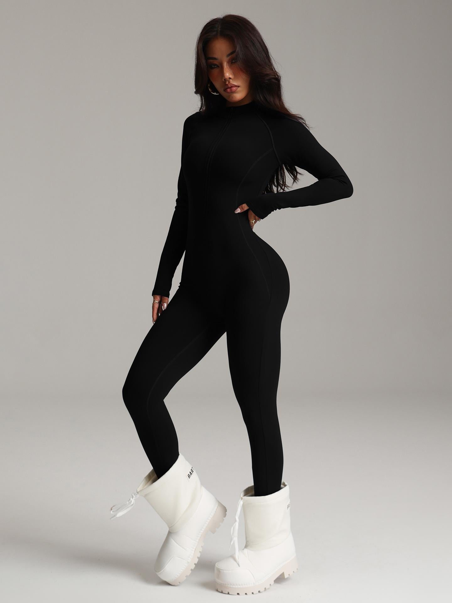 Lila Zen Zipper Stand Collar Hip-lifting Shaping Quick-drying Long-sleeved Autumn/Winter Fitness Yoga Wear