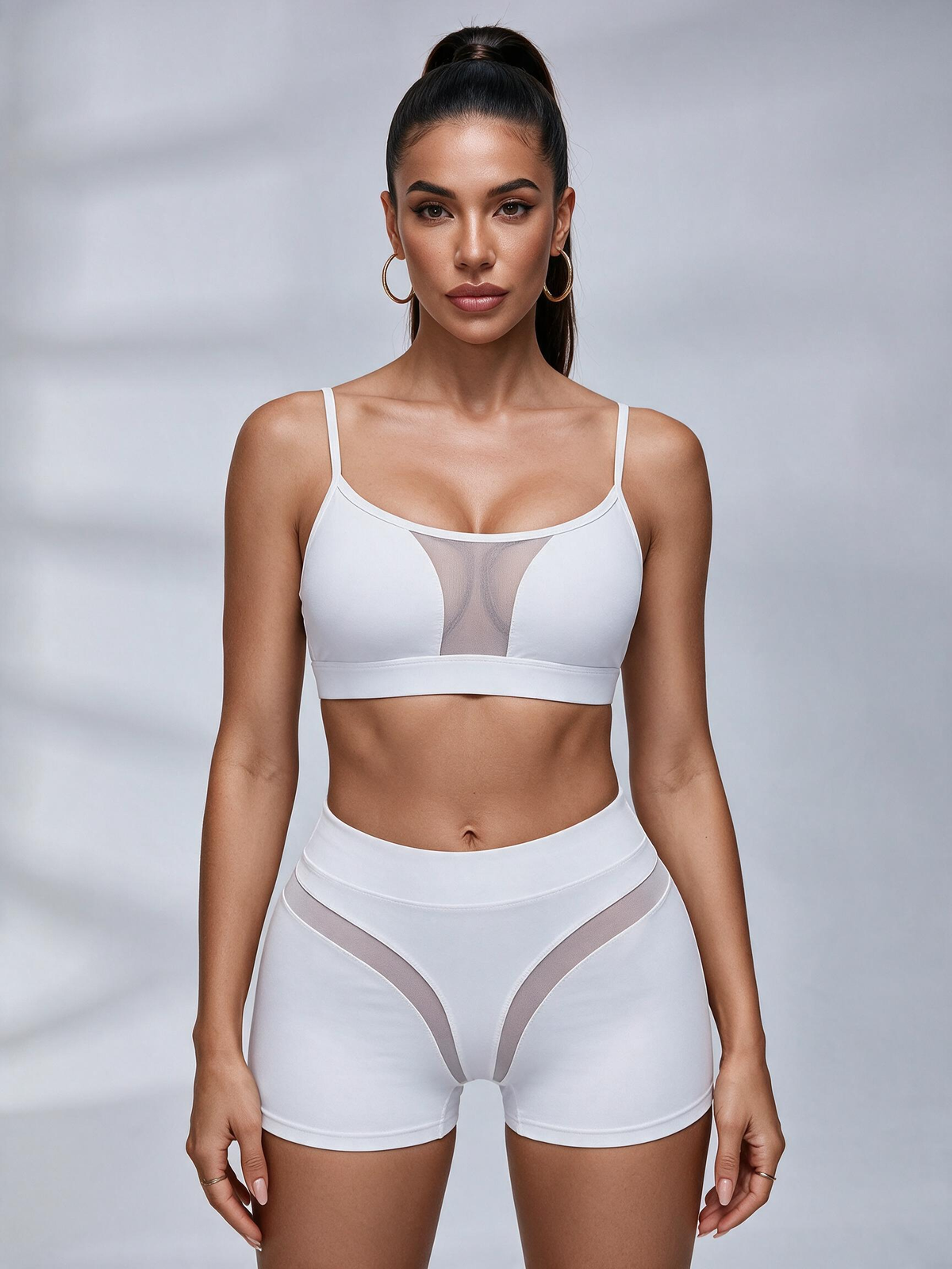 Super Sexy Unique White Sports Bras