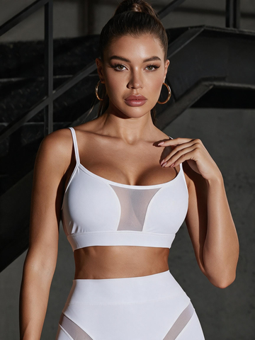 Super Sexy Unique White Sports Bras
