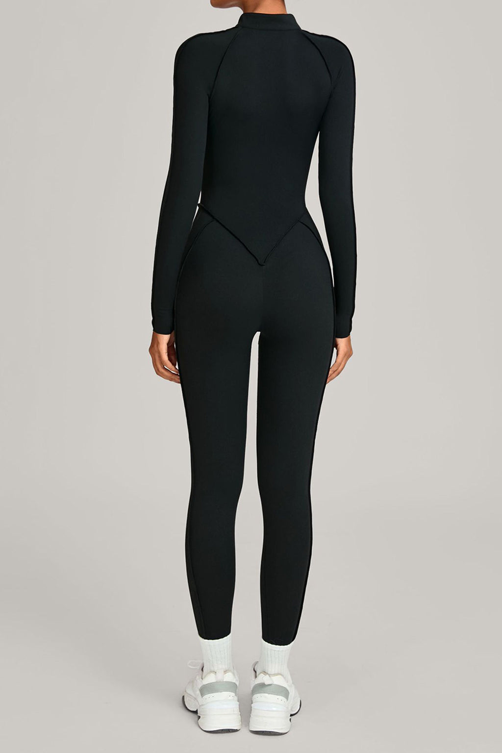 Lila Zen Half-Zip Contour Sculpt Long Sleeve Jumpsuit