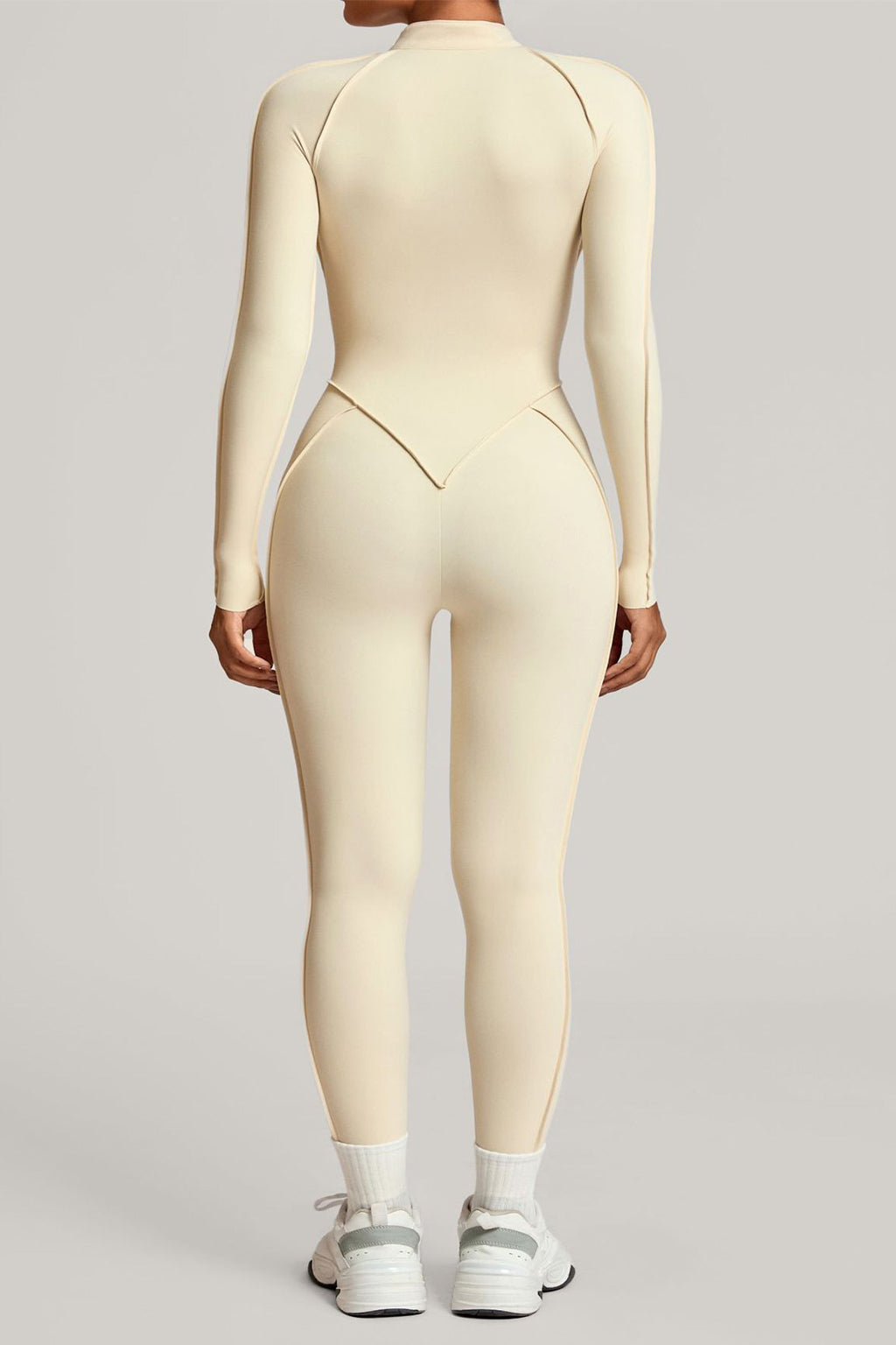 Lila Zen Half-Zip Contour Sculpt Long Sleeve Jumpsuit