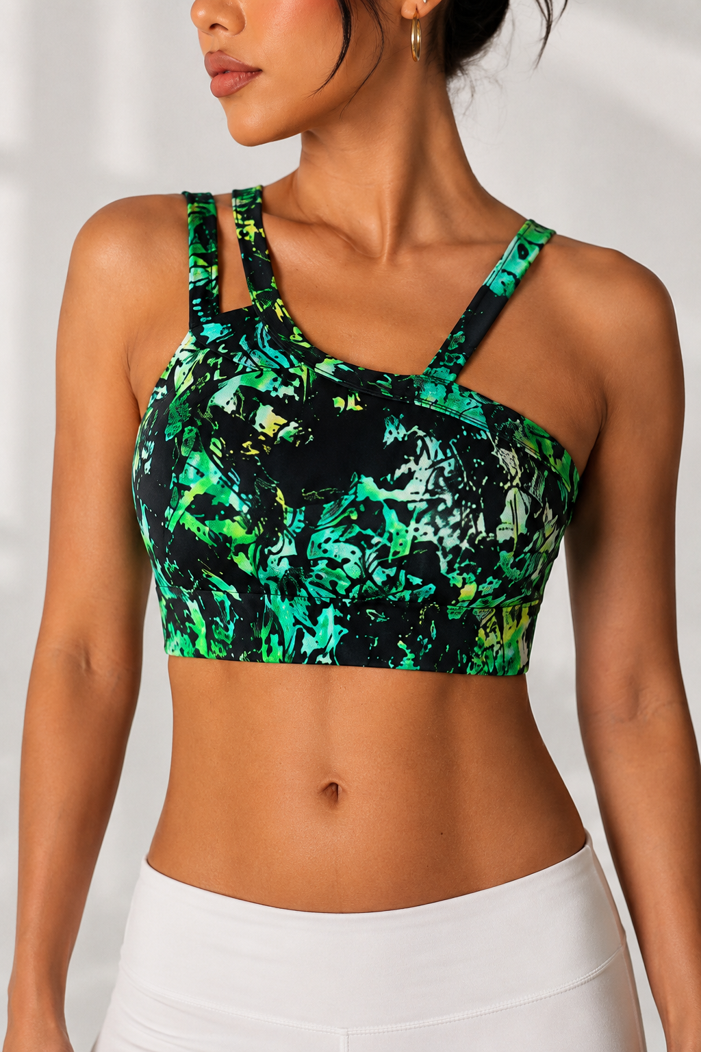 Lila Zen Vivid Motion Printed Sports Bra & High-Waisted Leggings Set